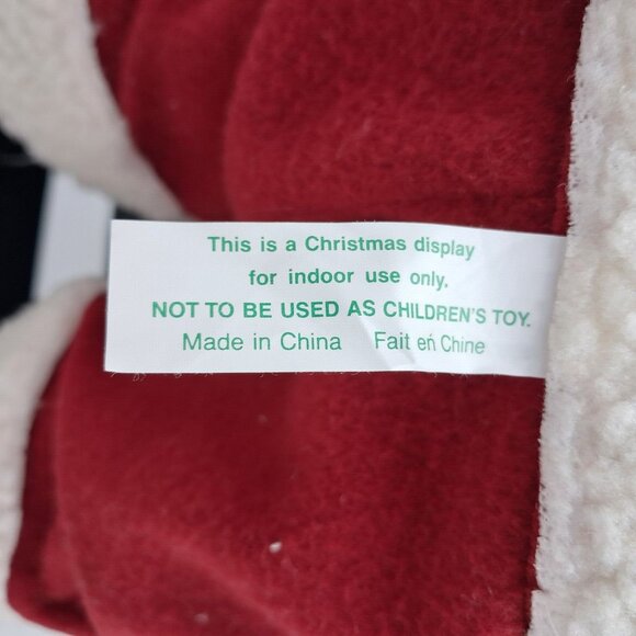 Holiday Creations Animated 29” Mr. Santa Claus Animated 1998 Works Well - Picture 5 of 10